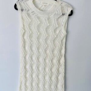 Madelyn White Sleeveless Knit Dress
